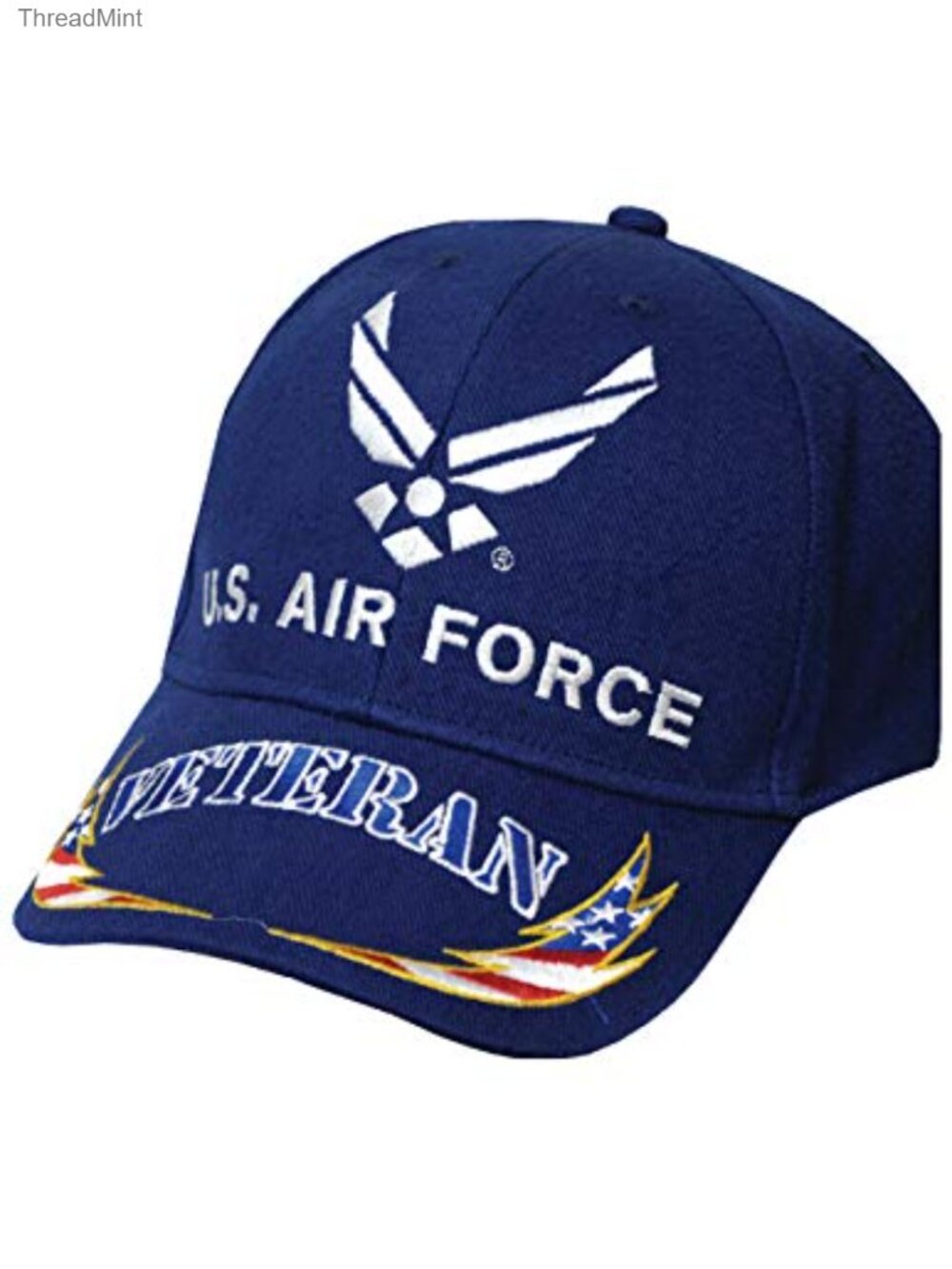 US Air Force Veteran Baseball Cap 100% Cotton Embroidered Logo